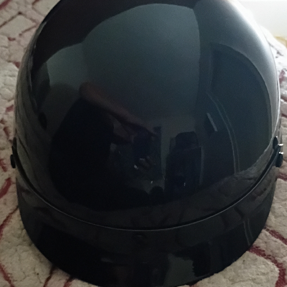 Sleek Black Men's Helmet